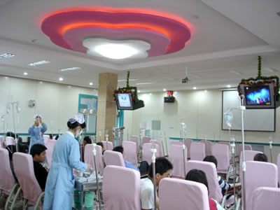 保定现代妇产医院整形美容中心保定现代女子医院整形输液大厅