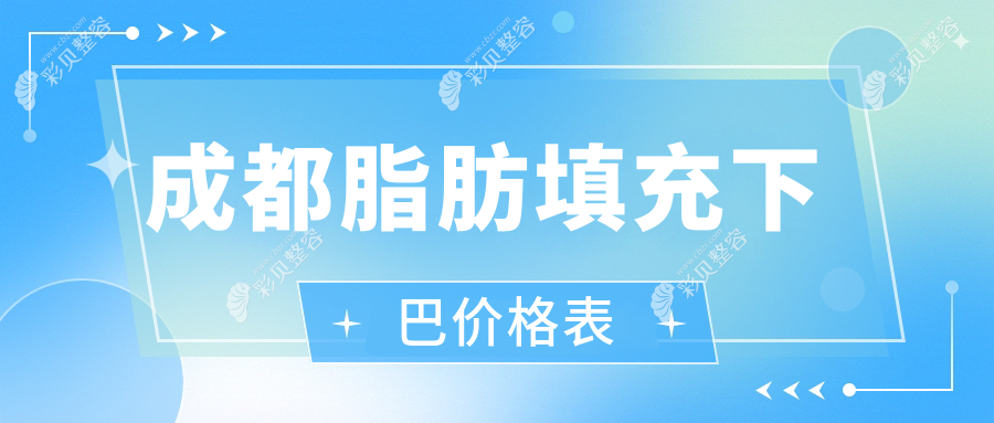 成都脂肪填充下巴价格揭秘：臀10000元 额15000元 胸仅需5000元起