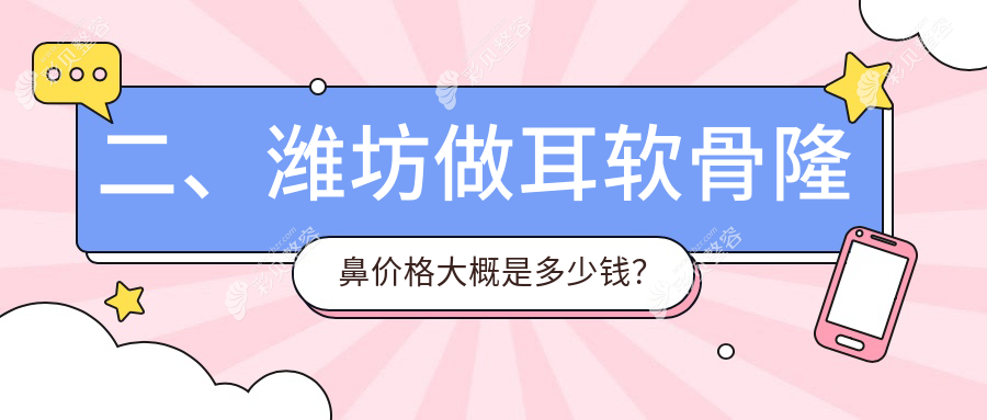 潍坊耳软骨隆鼻价格大揭秘，专业医美服务费用仅需10000元起！