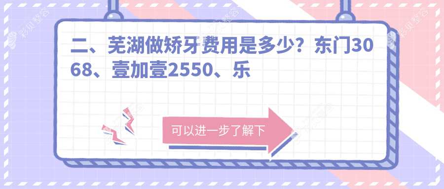 安徽芜湖矫牙价格大揭秘：十家口腔医院报价对比，东门口腔等哪家更划算？
