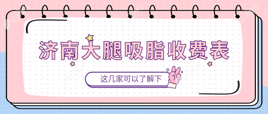 济南大腿吸脂费用大揭秘：美莲千合爱容整形收费标准全解析