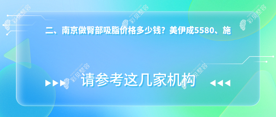 南京臀部吸脂价格一览表：连天美、韩辰、维多利亚美容医院对比推荐