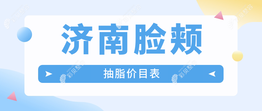 济南脸颊水动力吸脂价格详解：揭秘专业医美机构的收费标准