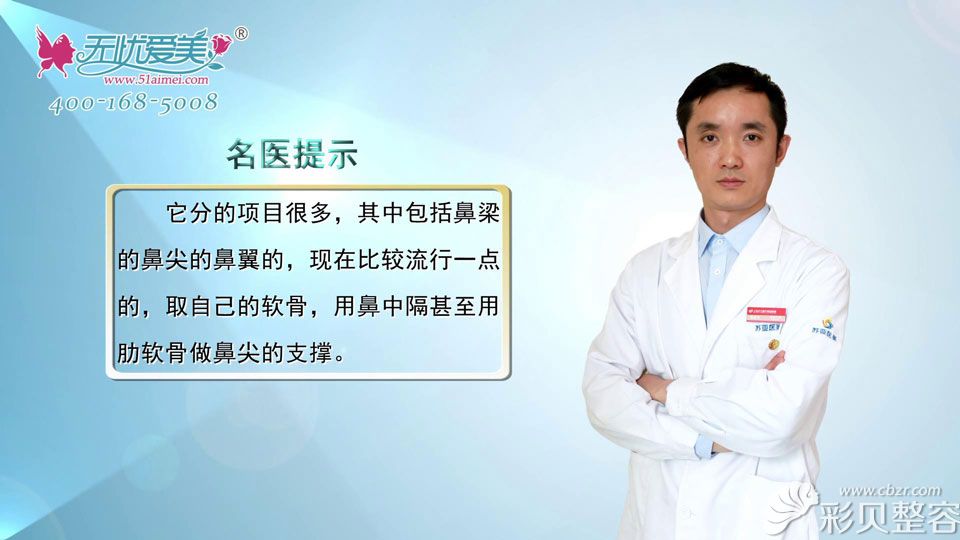 上海天大整形医院熊俊文医生讲解鼻综合手术都包含哪些
