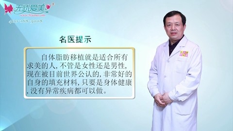北京伊美康黄元生高清视频讲述：自体脂肪移植的适应症