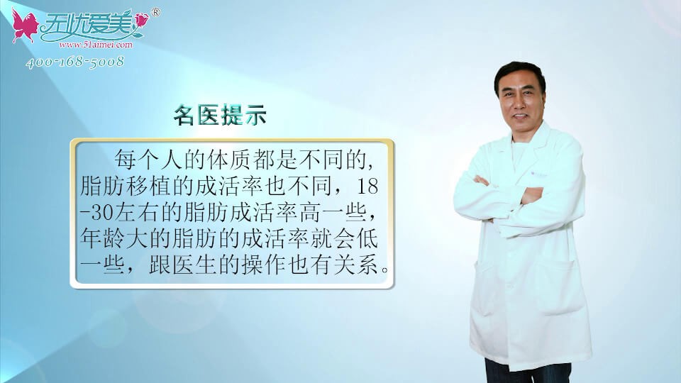 自体脂肪移植的成活率跟什么有关系 上海玫瑰文爱克专业答