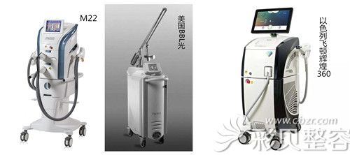 福州海峡张光泽医生说光子嫩肤仪器有M22、BBL光、飞顿辉煌360