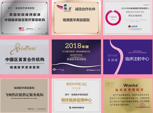 长春瑞澳医学美容医院荣誉展示