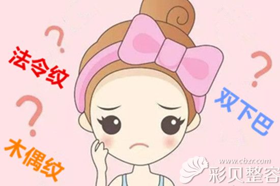 面部需要做埋线提升卡通图