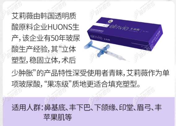艾莉薇经典款玻尿酸的特点 艾莉薇经典款玻尿酸的特点