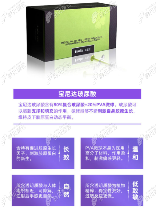 宝尼达玻尿酸的优势
