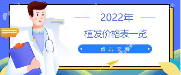 2022植发价格表