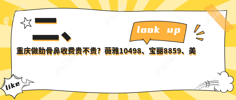 重庆肋骨鼻整形与耳软骨隆鼻费用揭晓：均价约10000元起全面解析